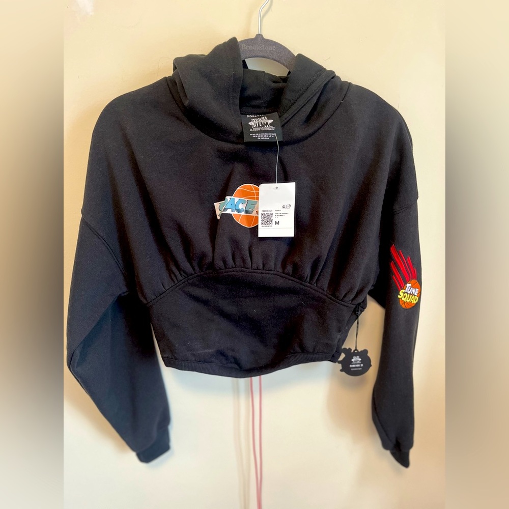 SPACE JAM X FOREVER 21 Crop hoodie, NWT